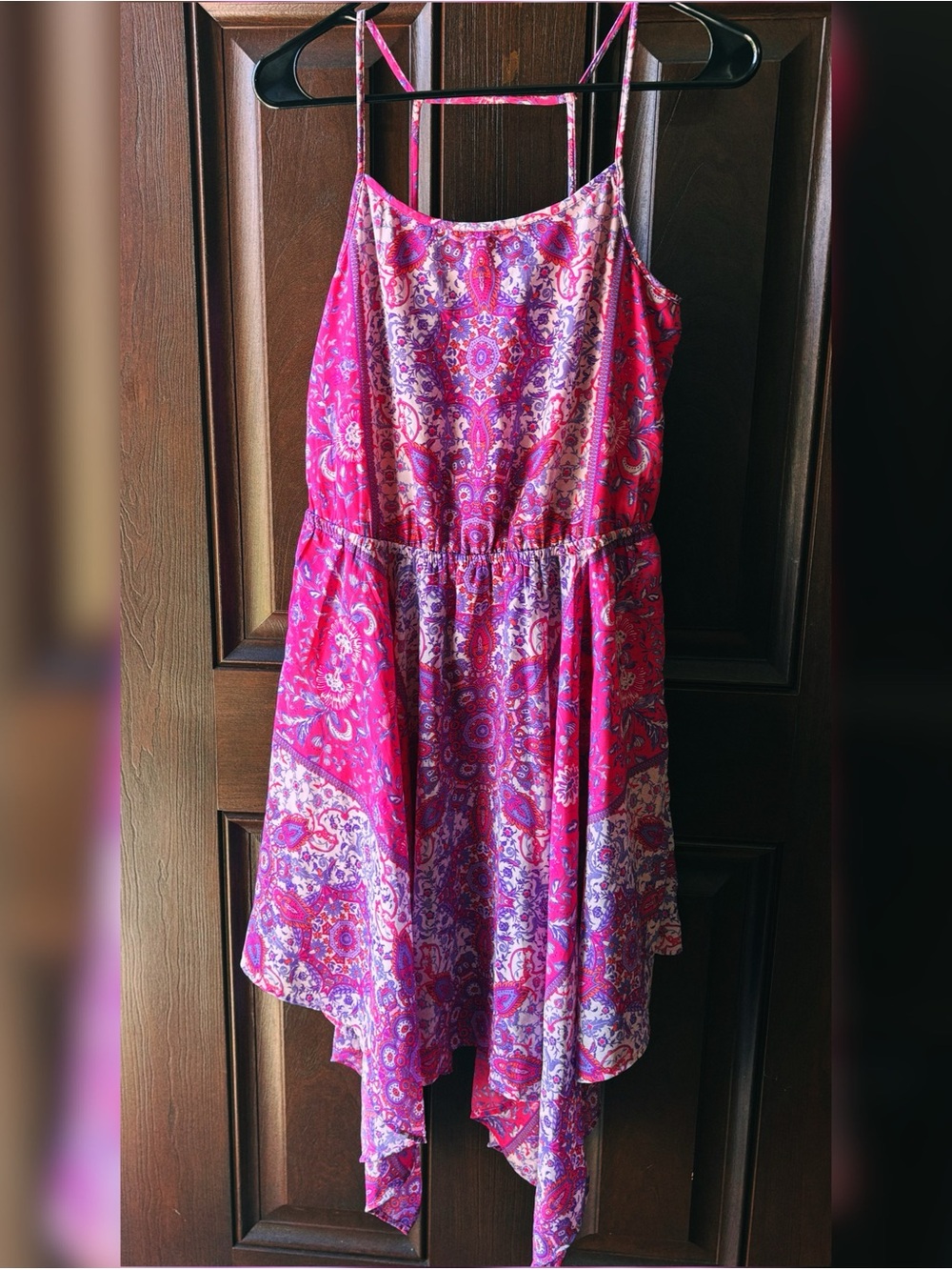 Place Pink and Purple Paisley Dress NEW M